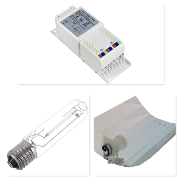 Horti Compact-Philips Son-t Pia Plus 150W-Hochglanz Reflektor