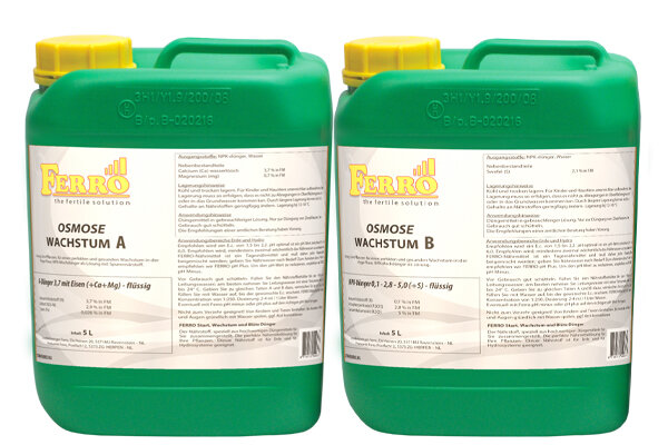 Ferro Osmose Wachstum Erde/Hydro A&B 5 L
