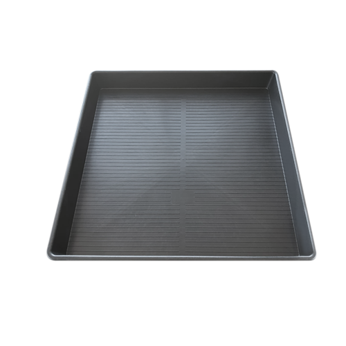Schwarze Tray 80x80x12 cm