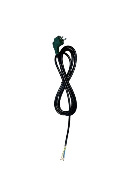 Netzanschlußkabel 3x1.5mm² 3 mtr mit eingeschweißten Stecker  (grün)